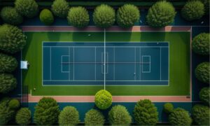 TENNIS PLAYING AREA